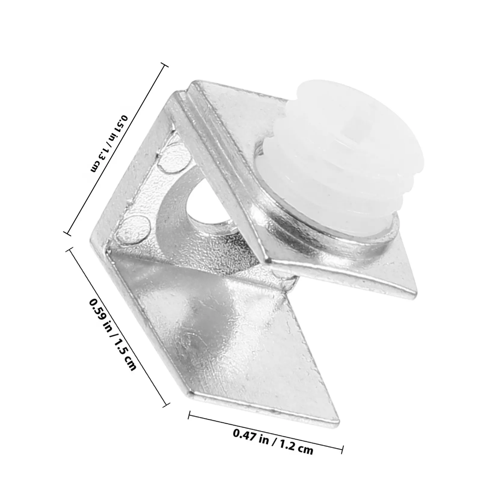 20Pcs Glass Clamp for Frameless Mirror and Shower Door Glass Shelf Bracket Mounting Hardware Mirror Hangers Shower Door Hardware