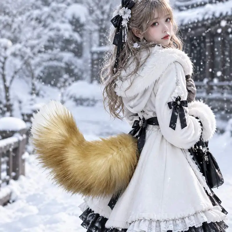 Remote Control Electric Fox Tail Faux Fur Plush Flexible Realistic Soft Fluffy Model Adjustable Cosplay Prop For Halloween Party