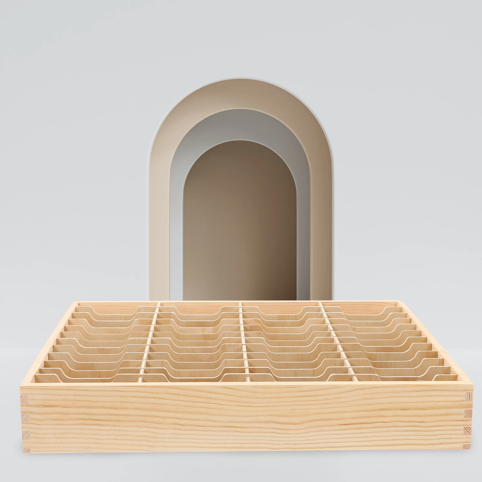 

Mobile Phone Management Rack Cell Holder Classroom Desk Creative Wood Storage Case Phones