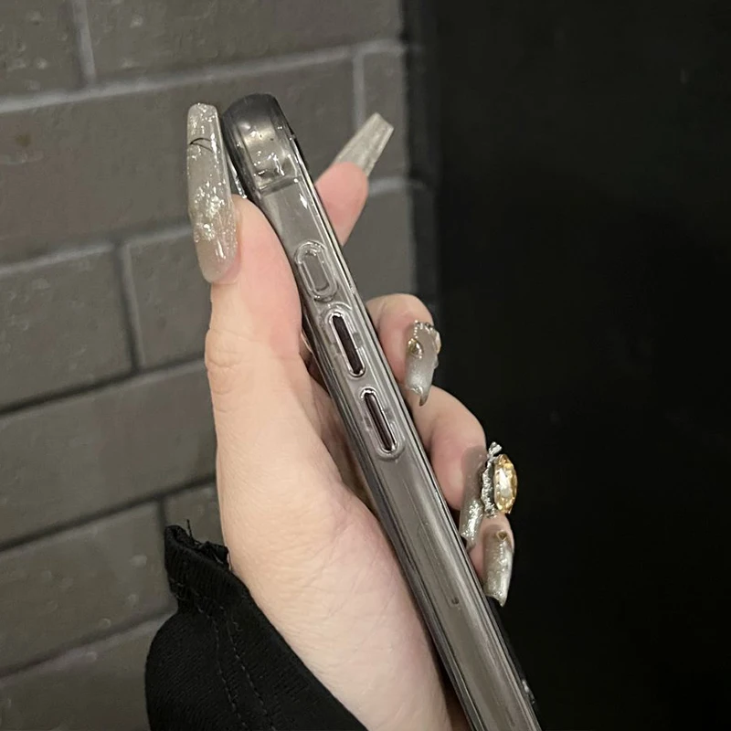 Fashion with Glitter Powder Lens Film Case for iPhone 16 15 14 13 12 11 Pro Max Plus Fall Prevention Anti-Fingerprints Cover