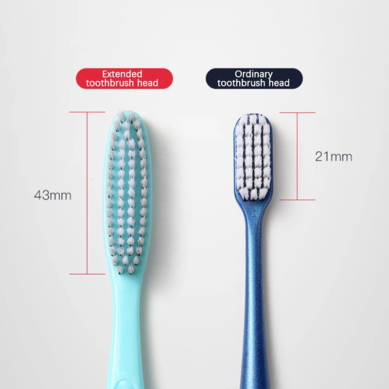 1pc Super Hard Bristles Toothbrush For Men Dental Care Toothbrush Brush Oral Care Remove Smoke Stains Coffee Stains