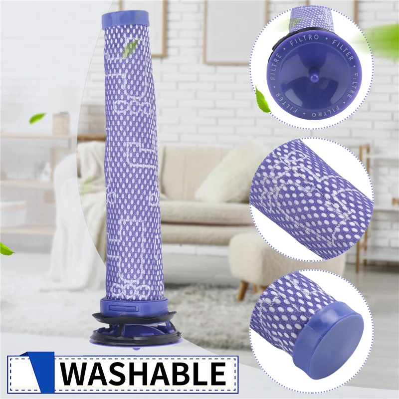فلتر A11R لـ Dyson DC58 DC59 DC61 DC62 V7 V8، فلتر ما قبل وبعد لقطع غيار فلتر المكنسة الكهربائية دايسون