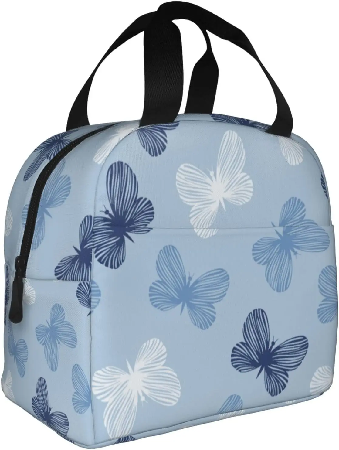 Lunch Box Leakproof Thermal Cooler Sack Food Handbags Reusable Tote Bag with Pocket for Work Office Travel School Picnic