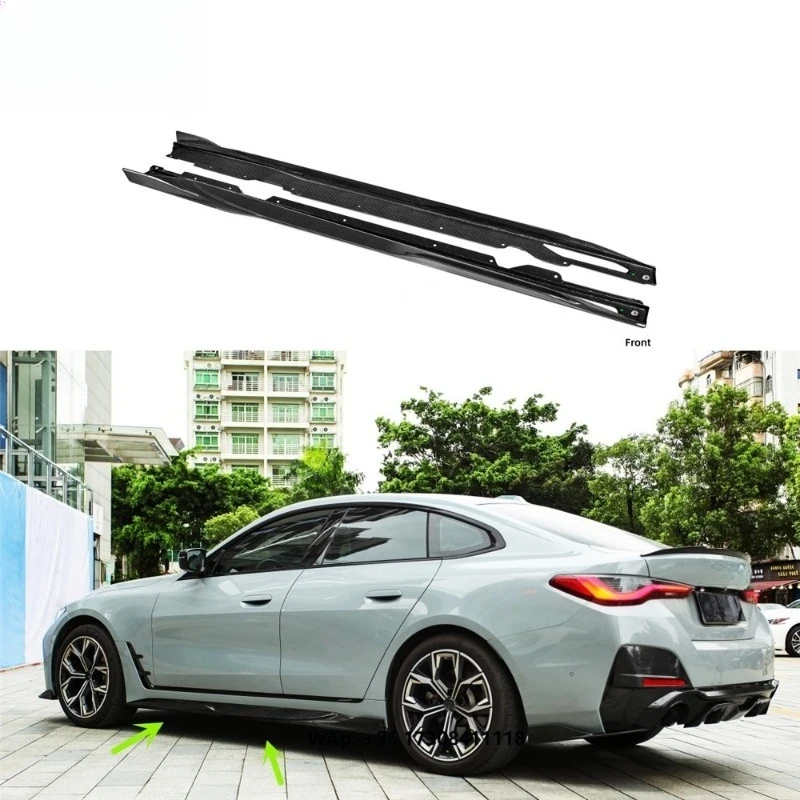 Dry Carbon Fiber SKD Style Side Skirt for 4 Series G26 2021-on Side Door Protect for G26 Side Skirts