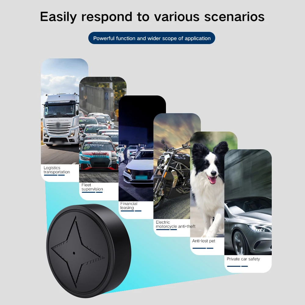 GPS Tracker Anti-lost Alarm Mini Wireless Magnetic Tracker Car Tracking Child Older Bag Wallet Finder Locator Anti Lost Alarm