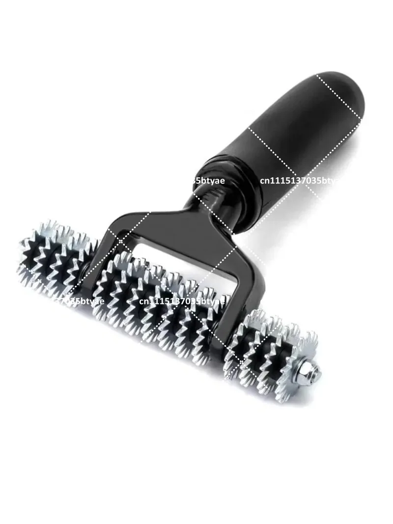 5 Inch Carpet Seam Roller Press Edge Tools Seaming Roller Spiked Star Grooming Carpet Pile Roller