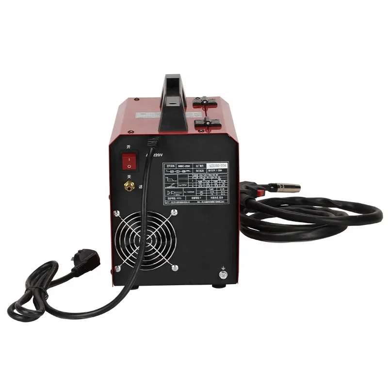 NBC-250 Portable Integrated Dual Voltage Ungassed MIG Welder Inverted DC MIG MAG TIG MMA 4-in-1 Multi-function Welder