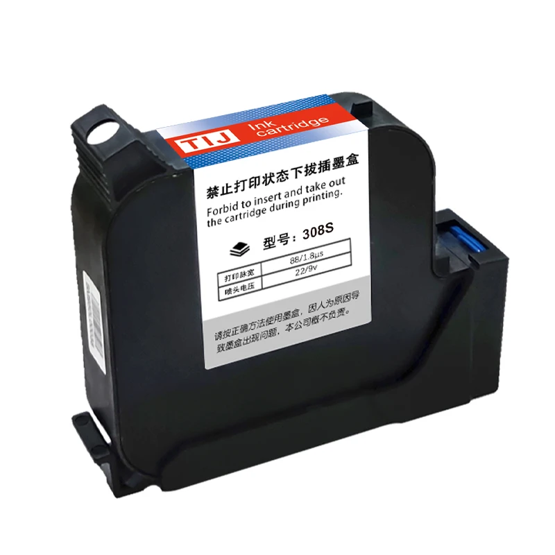 308S Demin 6 Colors Ink Cartridge of Tij Printer Fast Dry Ink 42ml for Handheld Printer Universal Toner Cartridges for 25.4mm