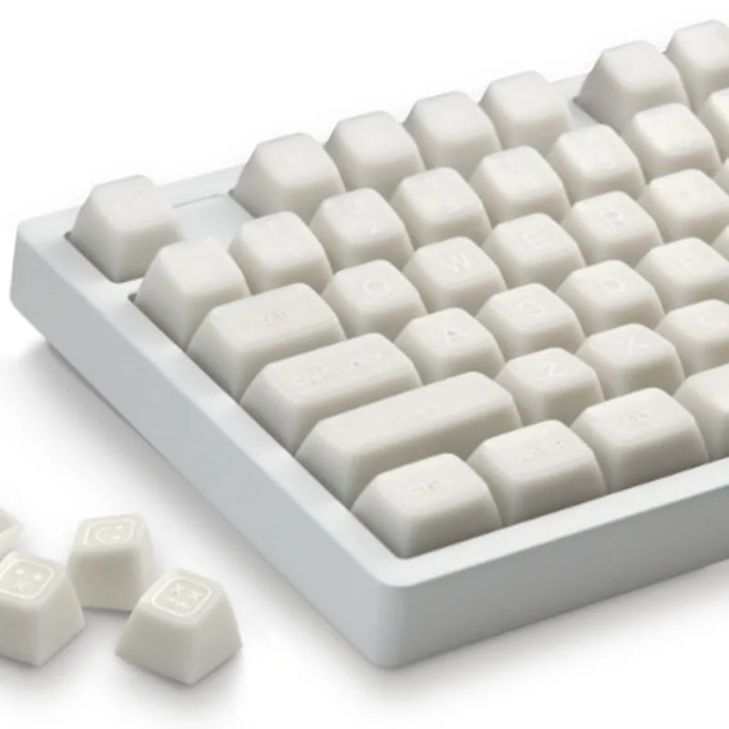 Xvx Mechanical Keyboard Keycap Pbt Rgb Transparent Sa Height 142 Key Adapter 68 75 87 104 108 Keys Small Set White Jade Keycaps