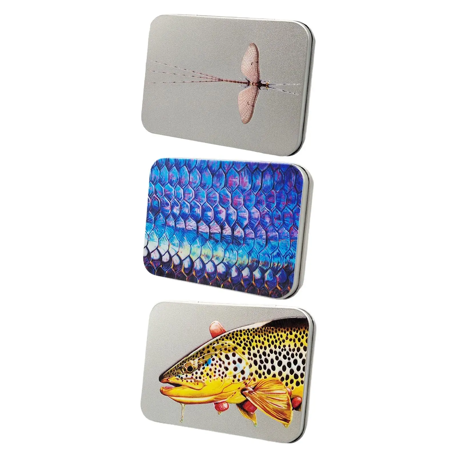 Fishing Lures Box Iron Lightweight Outdoor Case for Salmon Sunfish Panfish