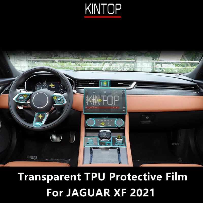 

For JAGUAR XF 2021 Car Interior Center Console Transparent TPU Protective Film Anti-scratch Repair Film Accessories Refit