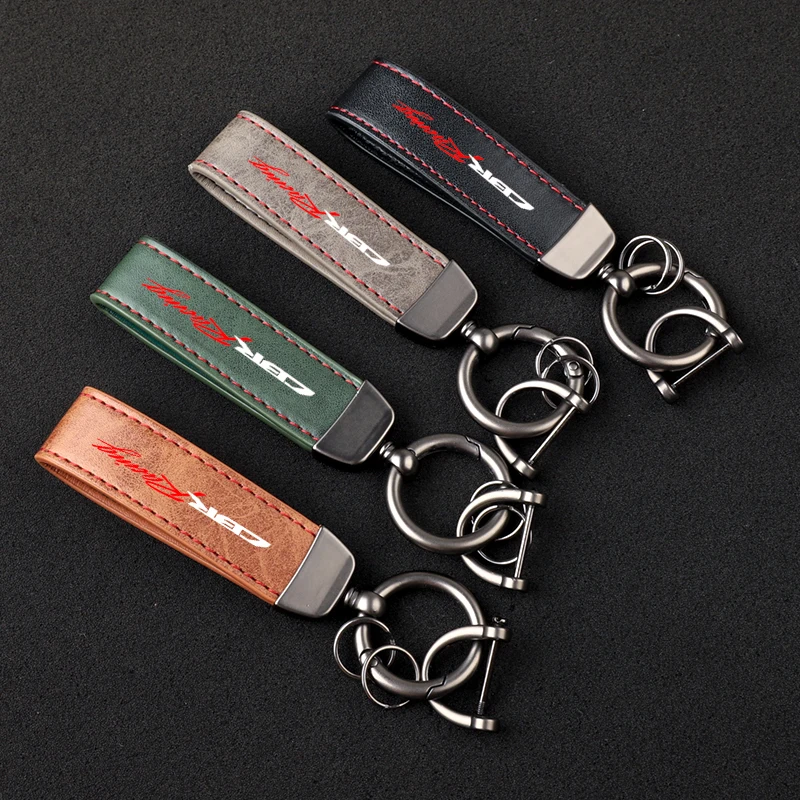 Motorcycle Accessories Carbon fiber motorcycler Key Pendant Split Rings Keychain for Honda CBR  1100XX CBR Racing accessories