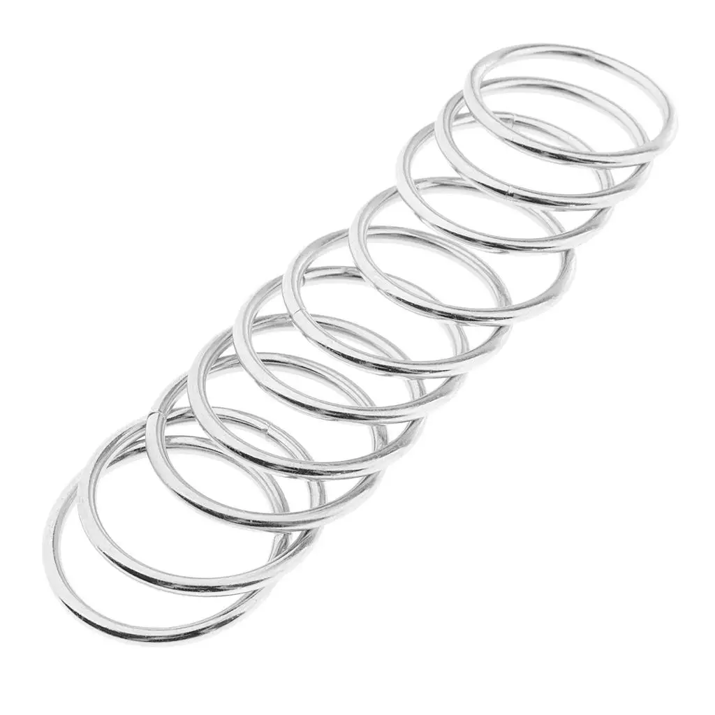 10pcs Metal Round Rings 35mm Closed Hoop Loop for Dream Catcher DIY Crafts