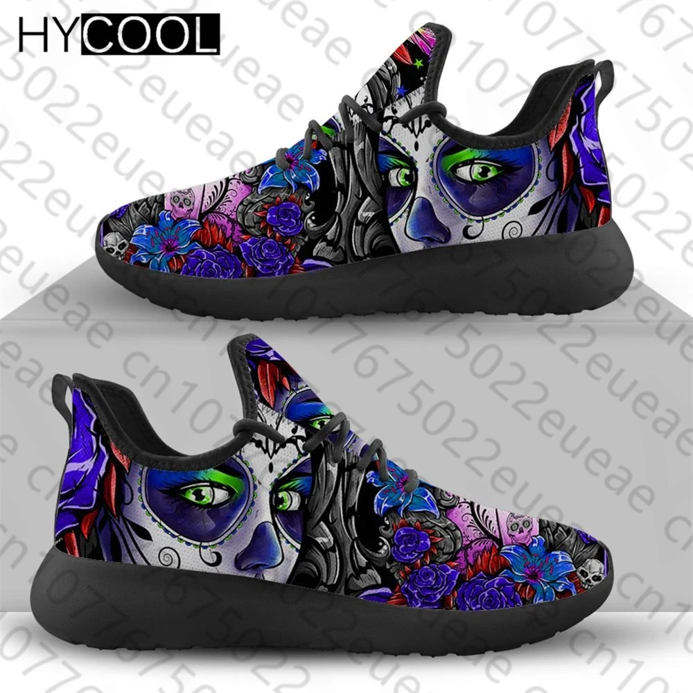 hycool-outdoor-women-sports-shoes-day-of-dead-printing-anti-skid-mesh-knit-lightweight-lady-sneakers-walk-running-scarpe-donna