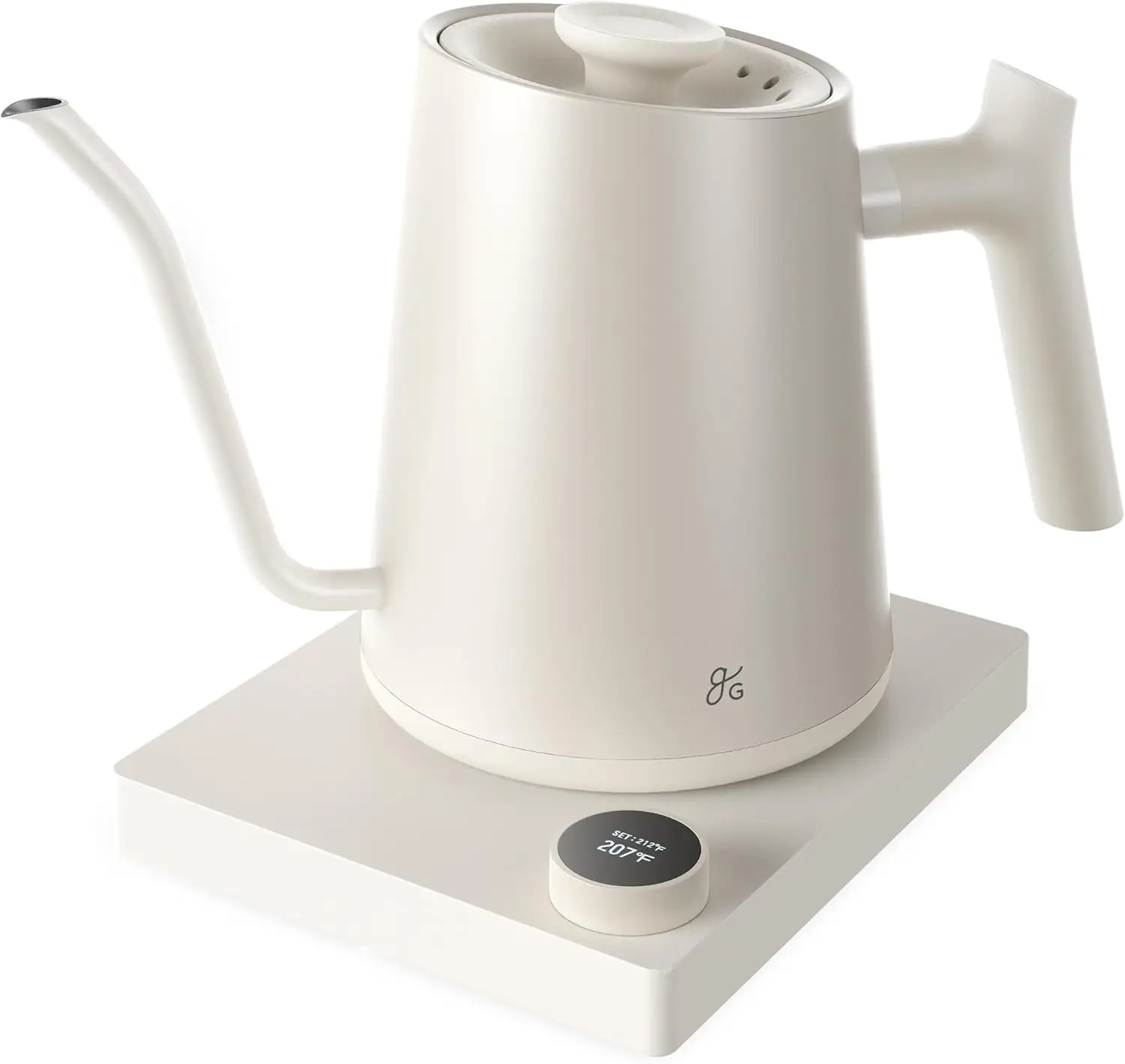 Electric Gooseneck Kettle, 1200W Stainless Steel with Precision Temperature Control, Fast Boil, BPA-Free, Ideal for Pour Over Co