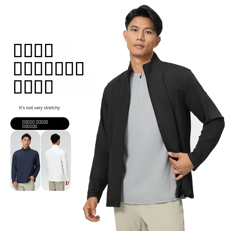 

Faionable Busin, мужская куртка, осенняя повседневная однотонная верхняя одежда с воротником-стойкой, облегающая верхняя одежда, весенне-осенняя мужская одежда