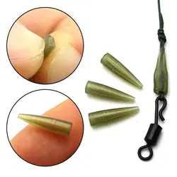 Feeder Too Green Rubber Chod Helicopter Rig Sleeve Tail Rubber Cone Fishing Accessories Connect with Fishing Hook Micro Carp