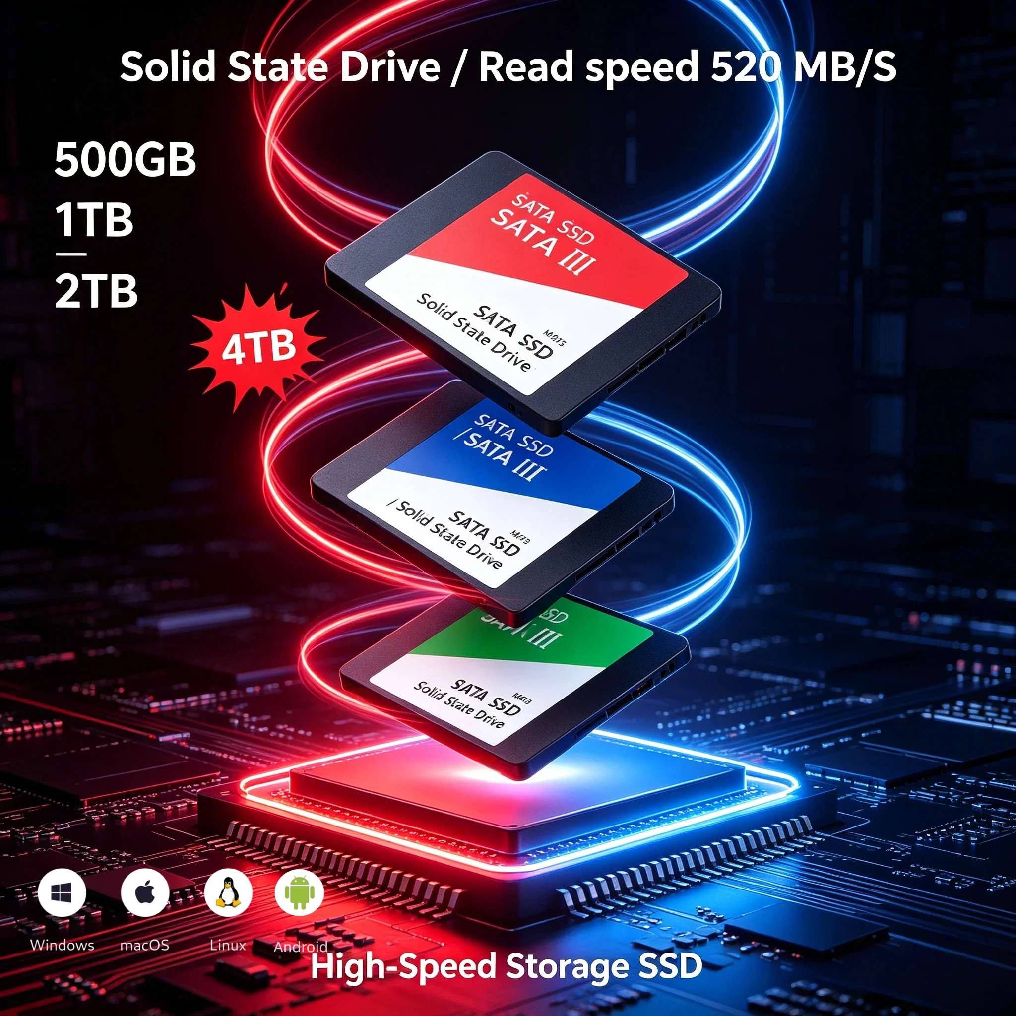 External Portable 2TB SSD SATA3 High Speed Solid State Hard Disk For Laptop PC Computer Data Elite XPro Max Backup Upgrade Fast