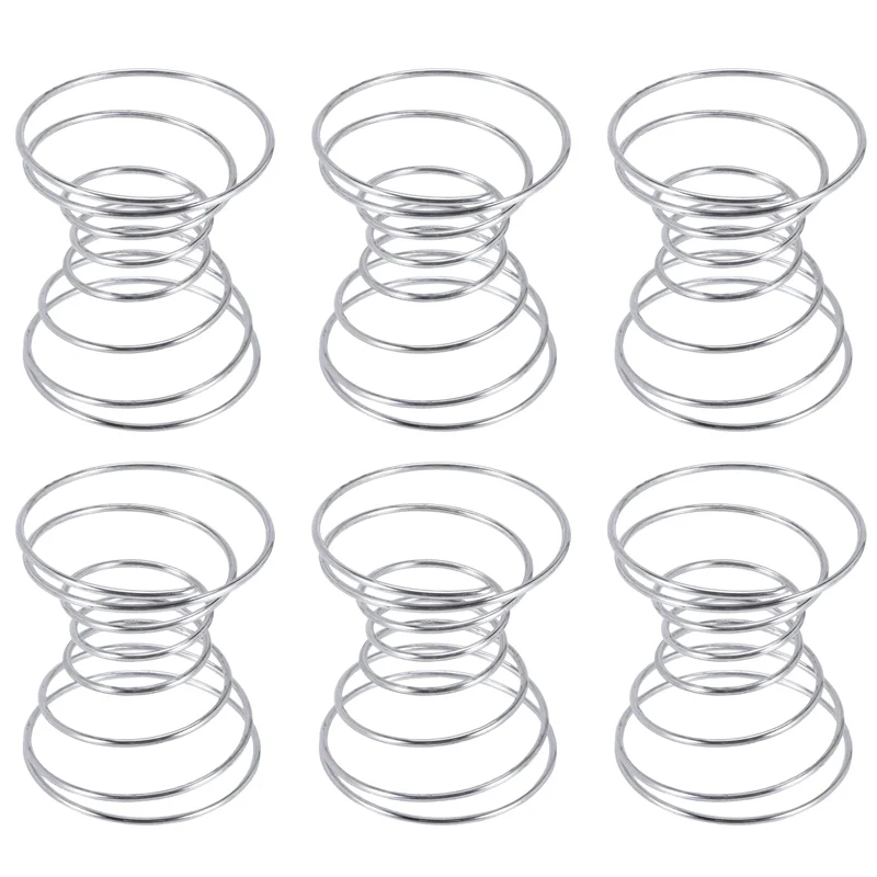 

A63X-6 Pieces Air Plant Stand Airplant Container Tillandsia Holder Stainless Steel Plant Display Racks Air Pineapple Base