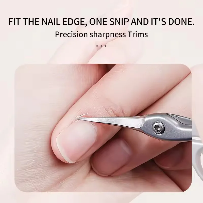 ロシア風デッドライトベージュはさみ鳥型白鳥フロントネイルアート特殊マットビューティーキューティクル小型はさみメイクアップツール