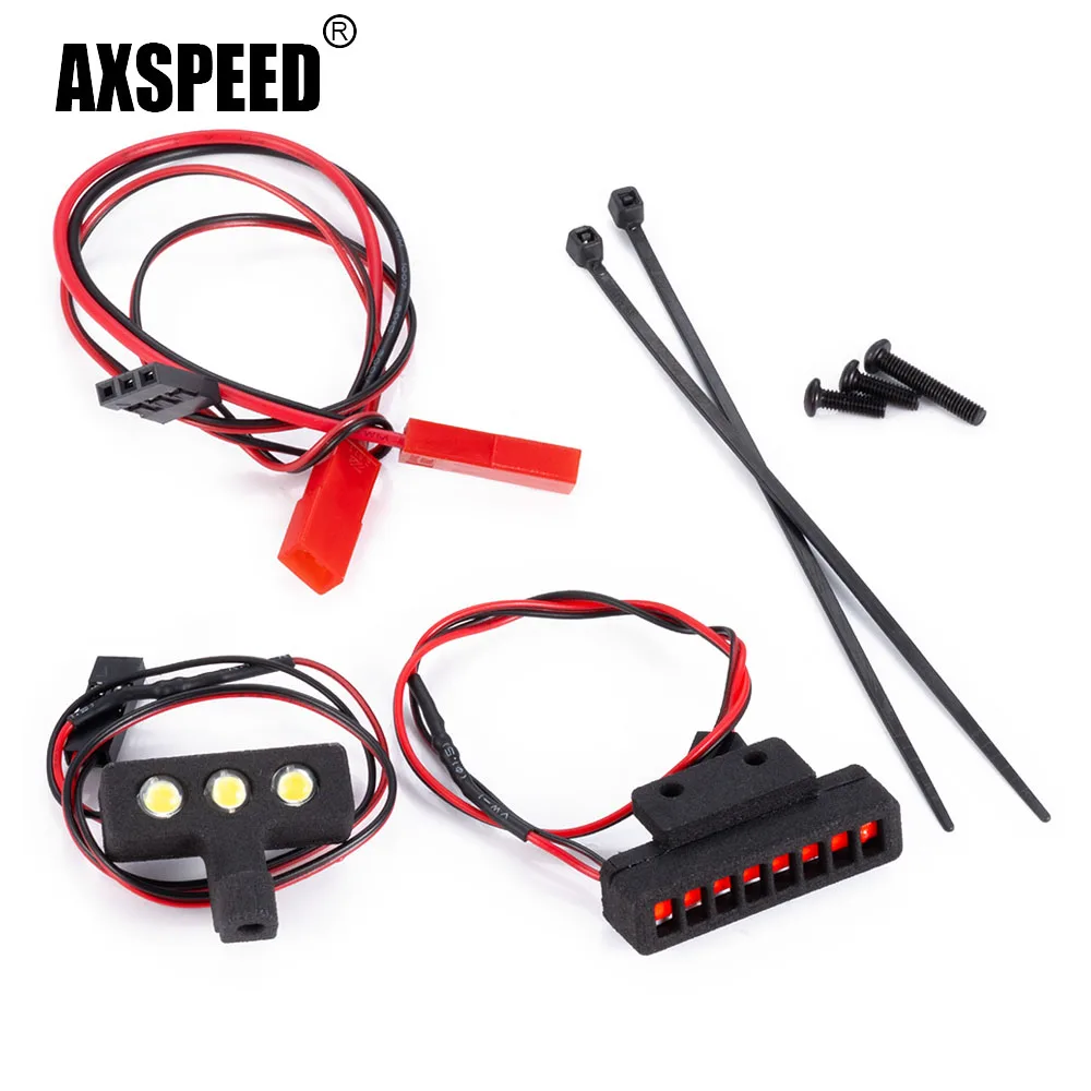 AXSPEED simulación de faro y luz trasera, grupo de luces LED para Typhon Grom 1/18 RC, piezas de decoración de coche, accesorios