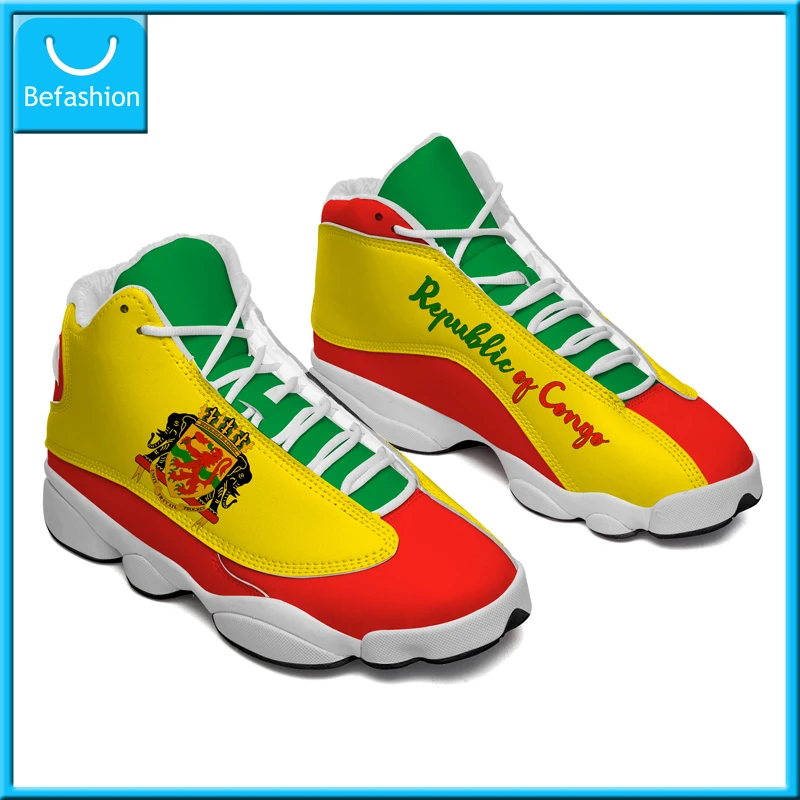 Dropshipping Print On Demand Central Africa Cameroon Central African Chad Congo Gabon Flag Custom Sneaker Shoes Free Shipping