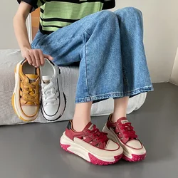 кроссовки Versatile Platform Vulcanized Shoe for Women Spring 2023 New Height Increase Casual Shoe Women Sports Shoe Ladies Shoe