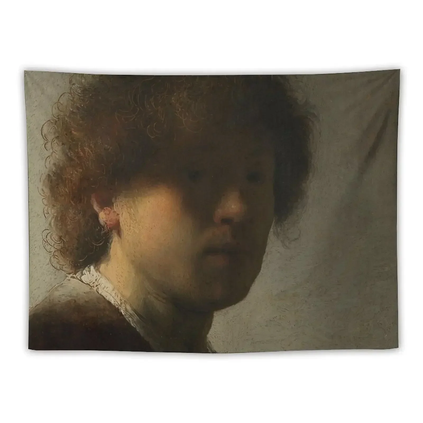 

Rembrandt van Rijn. Self-portrait, 1628. Tapestry House Decor Wallpaper Bedroom Tapestry