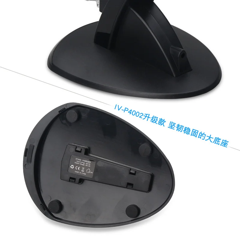 Soporte de cargador USB Dual con cable 2 en 1 para PS4, soporte de carga de recarga, soporte para PS4 con luz azul