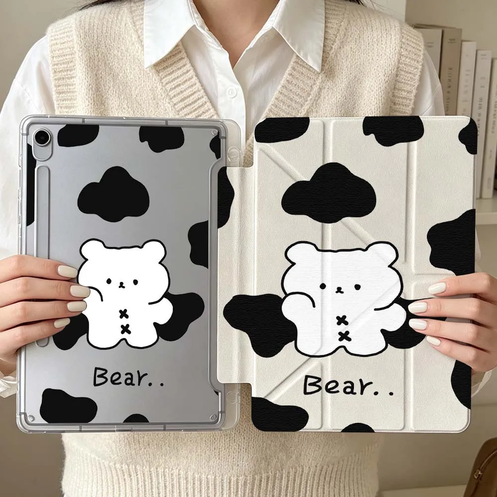

Cartoon Bear Cow For Samsung Galaxy Tab S6 S7 S8 S9 S10 A8 A9 A11 Lite FE Plus 3Y Tablet Case Soft