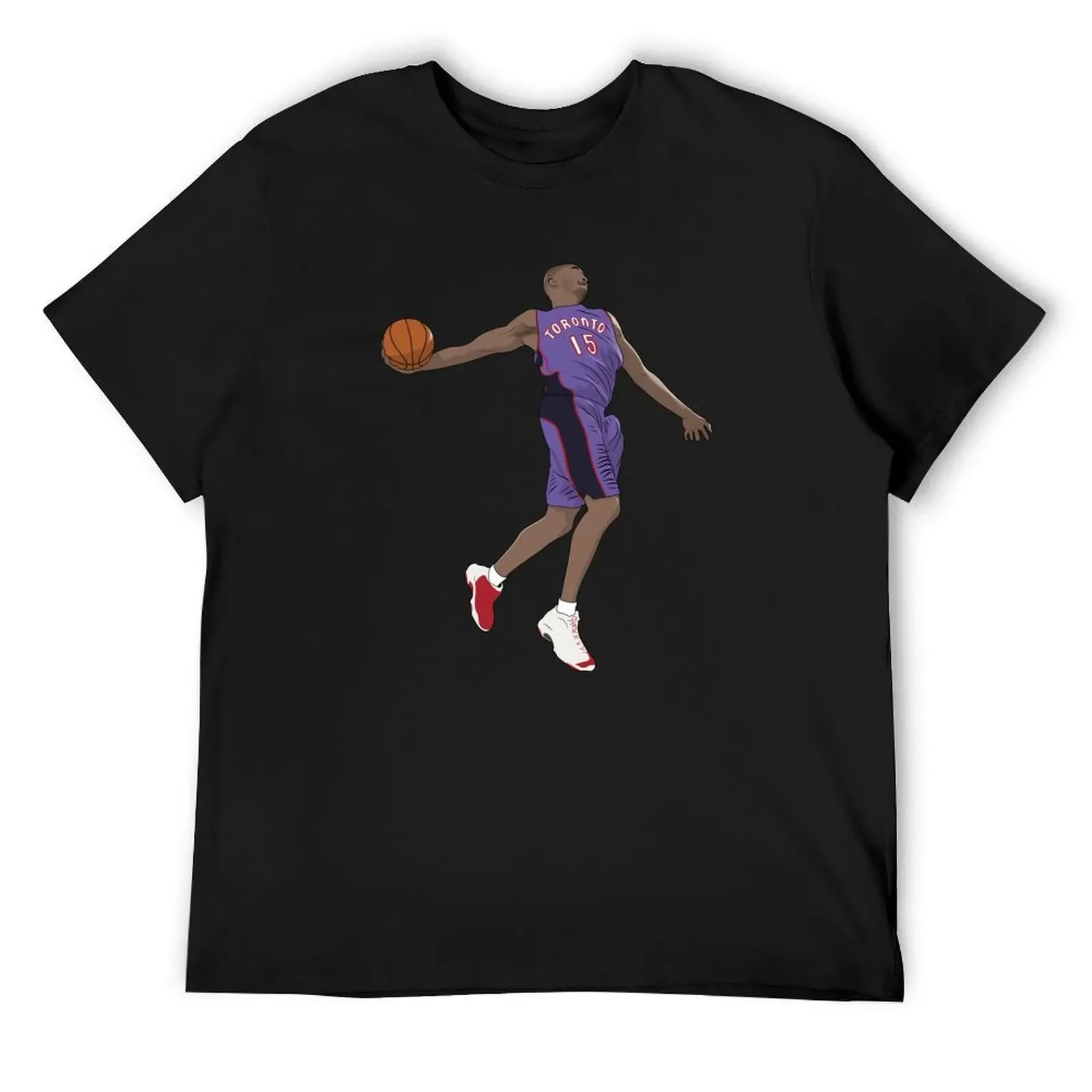 Vince Carter Dunk Basketball T-Shirt vintage graphic tee baggy shirts basketball graphic tees fruit of the loom mens t shirts