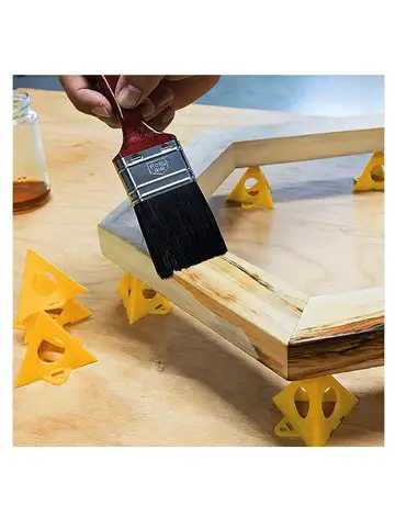 10pc Pyramid Shaped Tripod Triangular Bracket Woodworking Paint Bracket Spray Painting Bracket Cushion Block Auxiliary Tool Set
