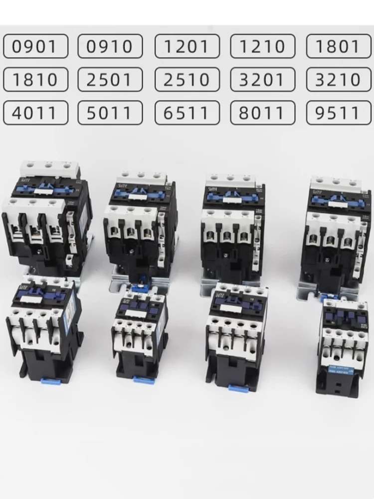 AC contactor CZW CJX2-4011 CJX2-5011 CJX2-6511 CJX2-8011 1NO1NC Din Rail Mounted