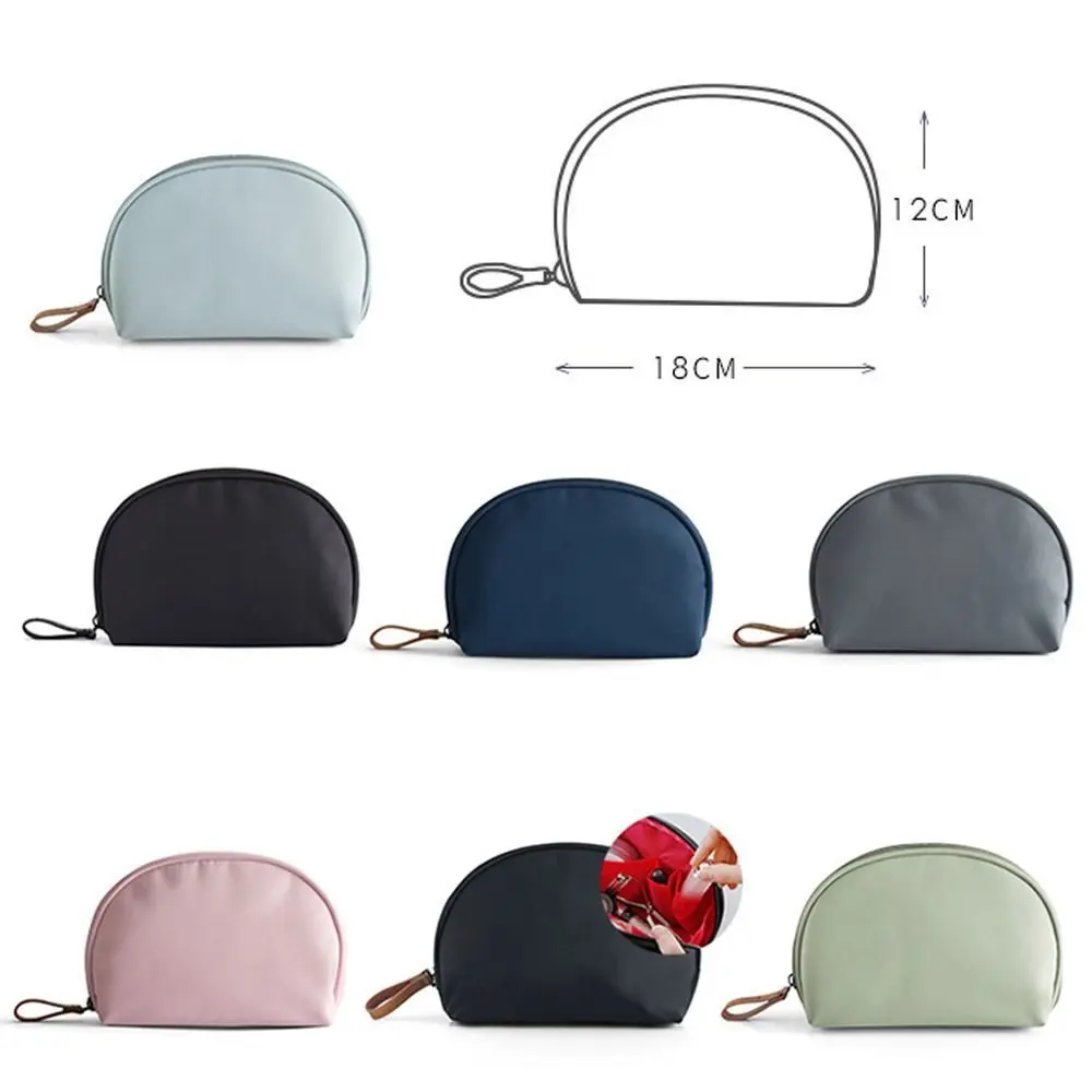 Semicircle Cosmetic Bag Ins Shell Makeup Bag Female Portable Travel Carry-on Lipstick Bag Small Cosmetic Storage Bag