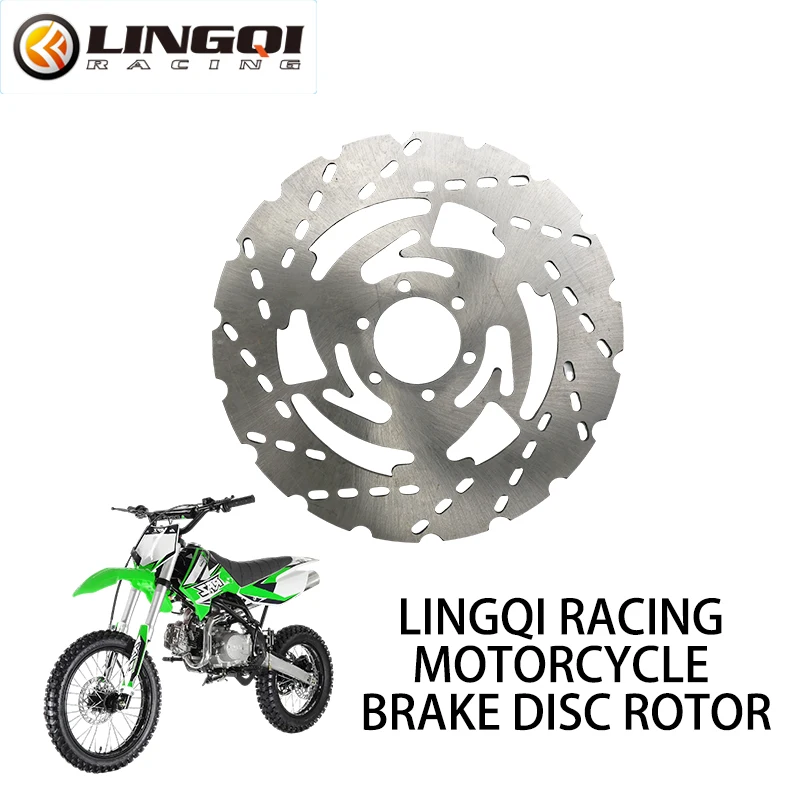 LINGQI RACING Motorcycle Brake System 180mm Rotor 6 Holes Front Rear Floating Disc Plate For Pit Dirt Bike Off Road Motocross