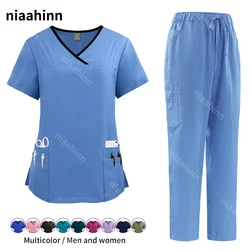 Pet Hospital Nurse Uniforms Women Medical Doctor Sweatshirt Nursing Pants Men's Unisex Pharmacy Uniforms Beauty SPA Work Clothes