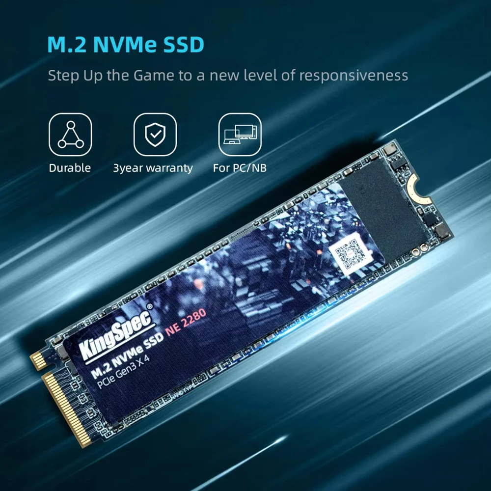 KingSpec SSD M2 512GB NVME SSD 1TB 128GB 256GB 500GB SSD M.2 2280 PCIe Dysk twardy Wewnętrzny dysk półprzewodnikowy do laptopa