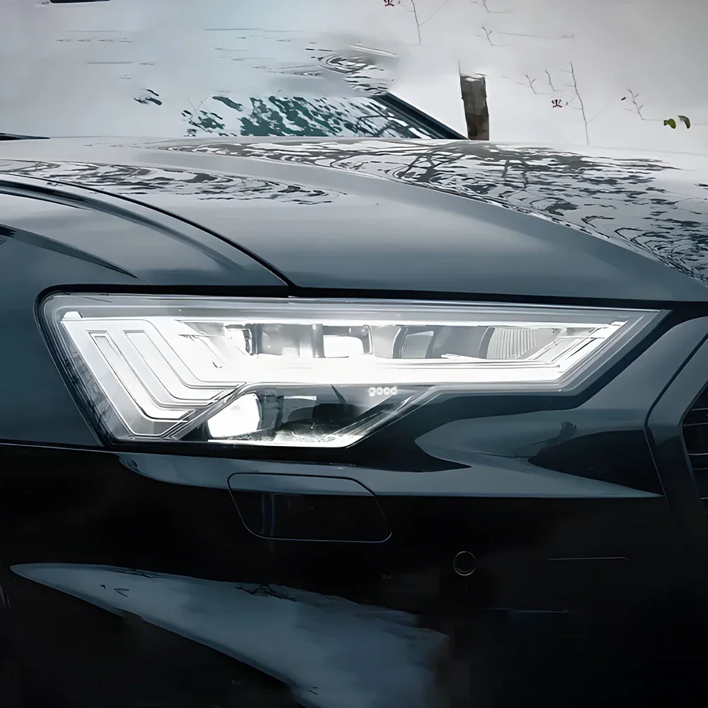 

Для Audi A6 A6L C8 2019-2023 светодиодная автоматическая фара в сборе, обновленная высококачественная линза динамического проектора, автомобильные передние лампы, аксессуары