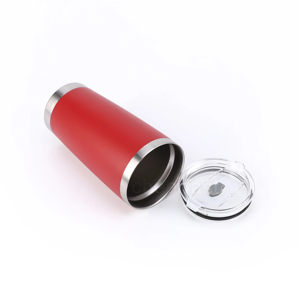 

Factory Wholesale Color Stainless Cups Red Stainless Cups With Lid Reusable Stainless Cups
