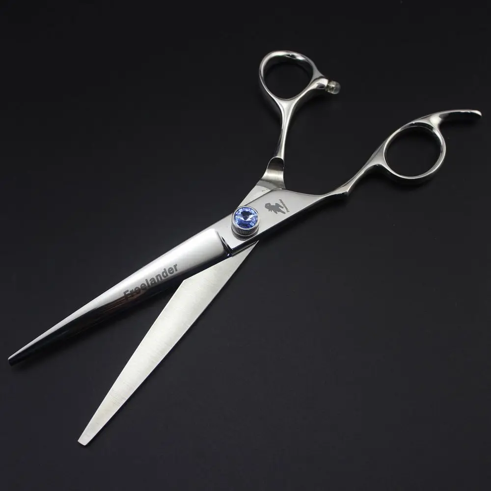 7 Inch Left Hand Professional Dog Pet Grooming Scissors Set with Comb Case JP440C Animal Straight&Thinning&Curved Shears