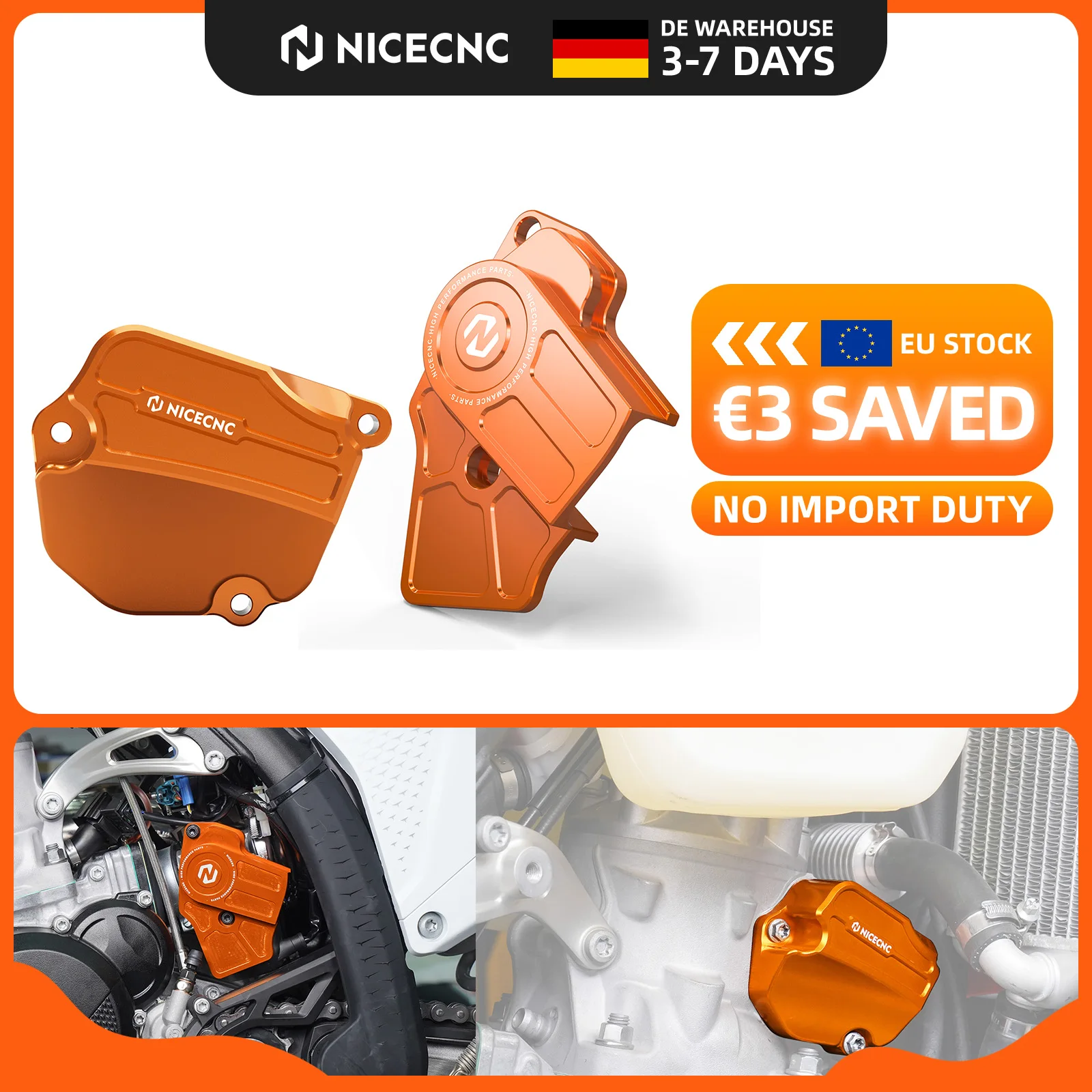 (EU-Lager) NICECNC Für 2025 2024 KTM EXC 300 XC-W 250 SX 125 Power-Ventildeckel TPS Drosselklappensensor-Schutzkit Für Husqvarna TE 300 GasGas EC300