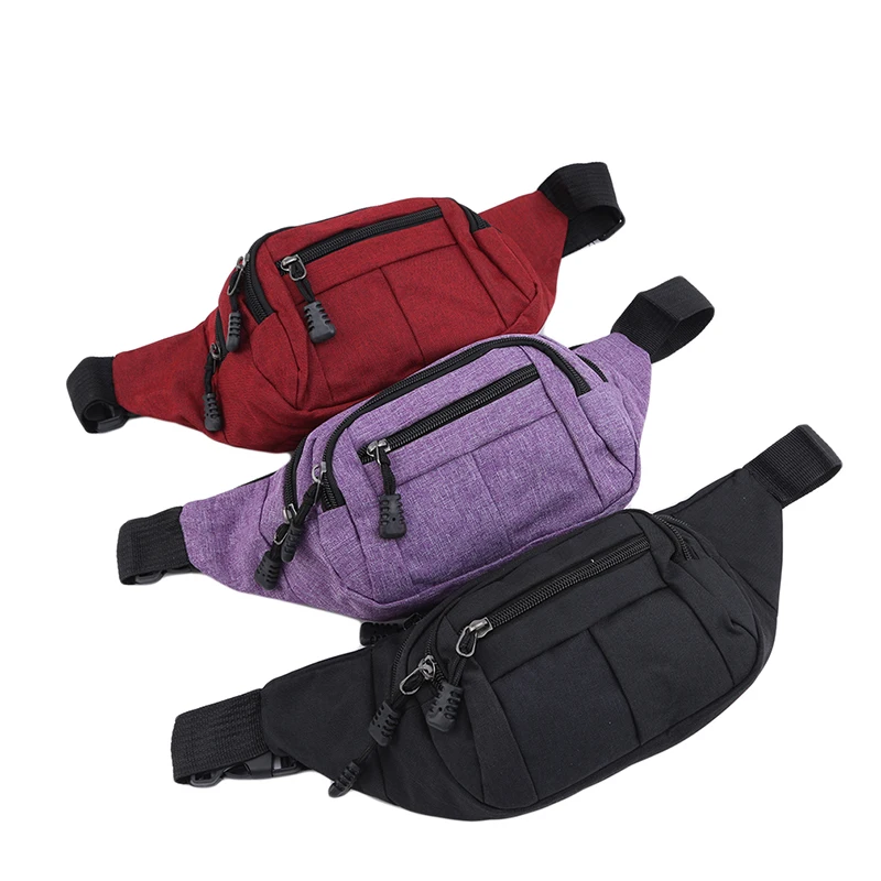 Men Women Waist Pack Outdoor Sports Cycling Large Capacity Waterproof Belt Male Zipper Sports Accessories Travel Chest Bag