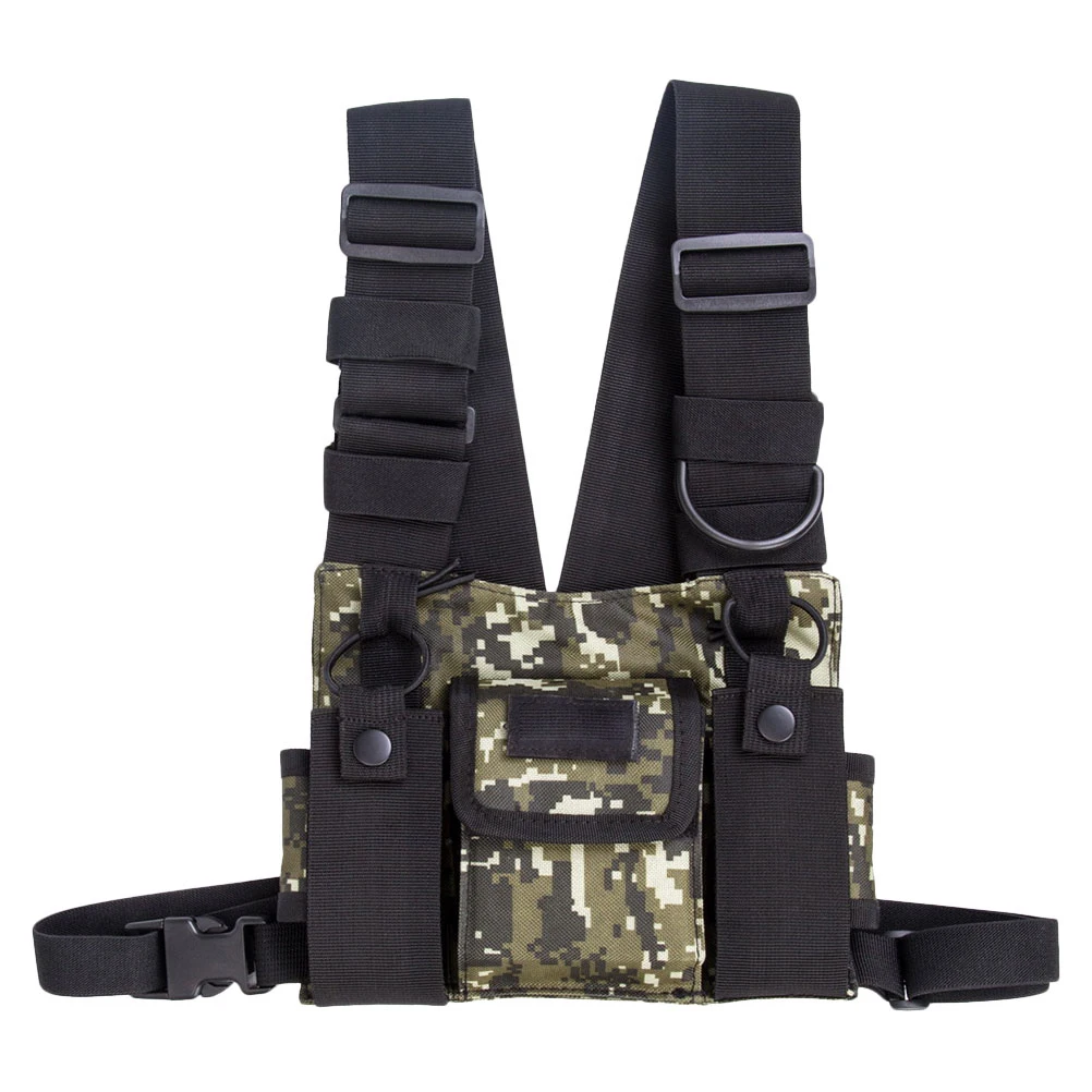 

Chest Bag Waterproof Durable Outdoor Sports Waist Pack For Hiking Running Cycling Camping Radio Harness Storage Holder