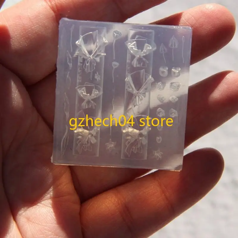 

D55D Bouquet Silicone Art Mold Unique Embossed Accessories Mold Jewelry Supplies Practical Embossing Tool