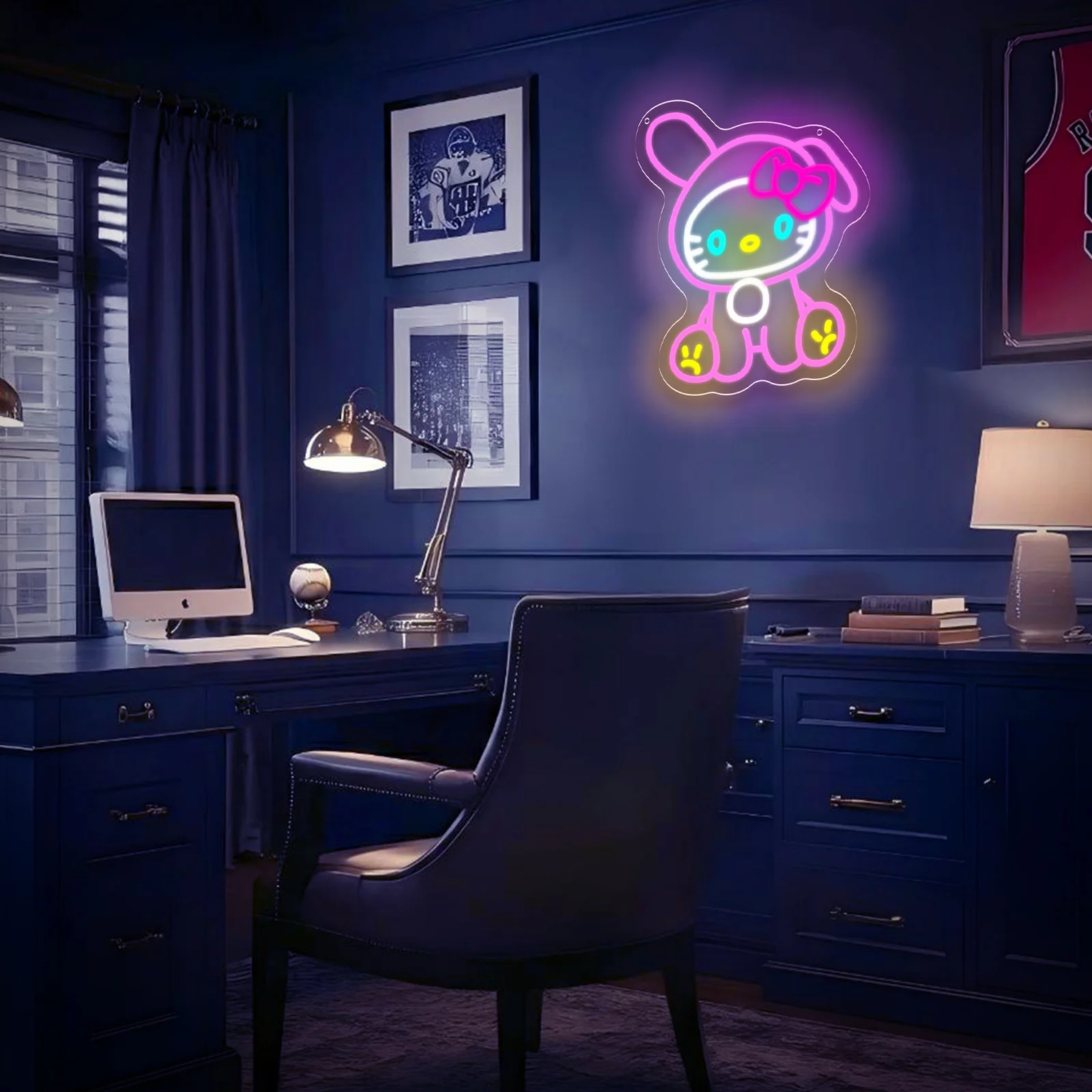 Hello Kitty Melody Neon Sign Sanrio LED Neon Light USB for Girl Bedroom Study Game Room Party Exhibition Decor Gift Dimmable