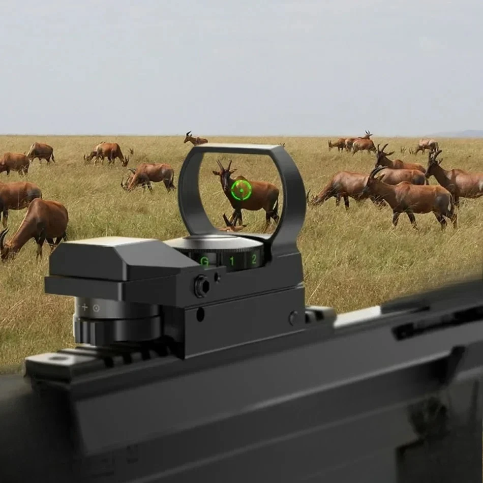Tactics HD101 HD103 1X40 Red Dot Sight Hunting Scope Red/Green Reflex Holographic Dot Sight 4 Reticle Riflescope 11mm/20mm - view 6