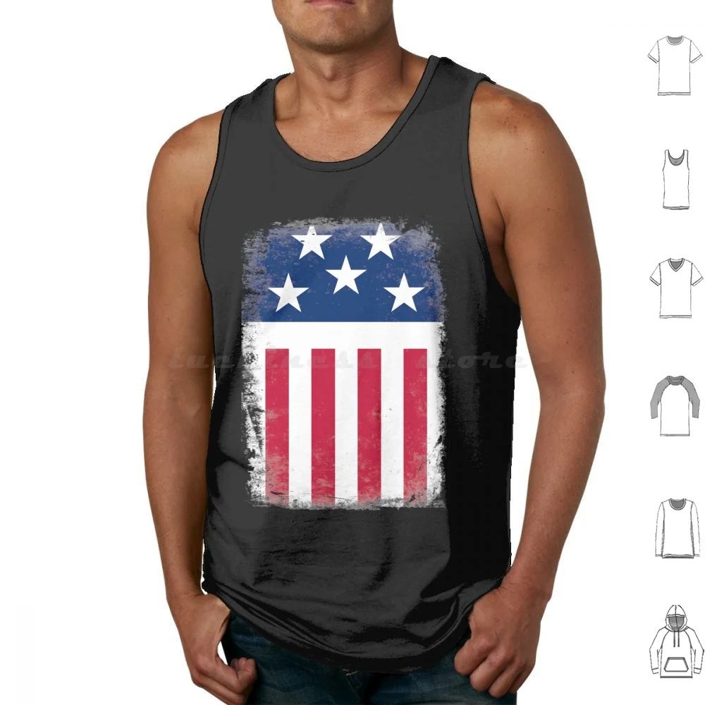 Stars And Stripes-Firestarter Tank Tops Vest Sleeveless Stars And Stripes Usa America Star Spangled Banner Firestarter