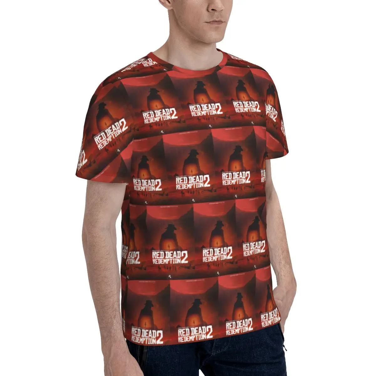 Red Dead Redemption T-Shirt for Men Cotton T Shirts Men's Tees Short Round Neck Summer Clothes Tops