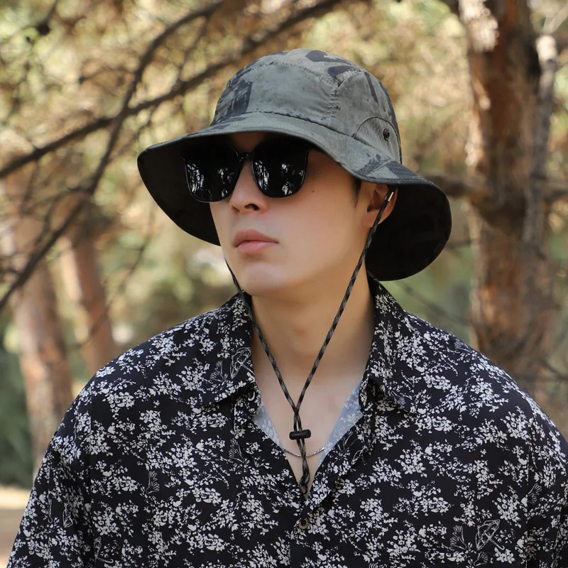 XXL 60-65cm Head Hat Men Summer Outdoor Jungle Fisherman Cap Lightweight Sunscreen quick-drying Sun Hats Big Head Hot