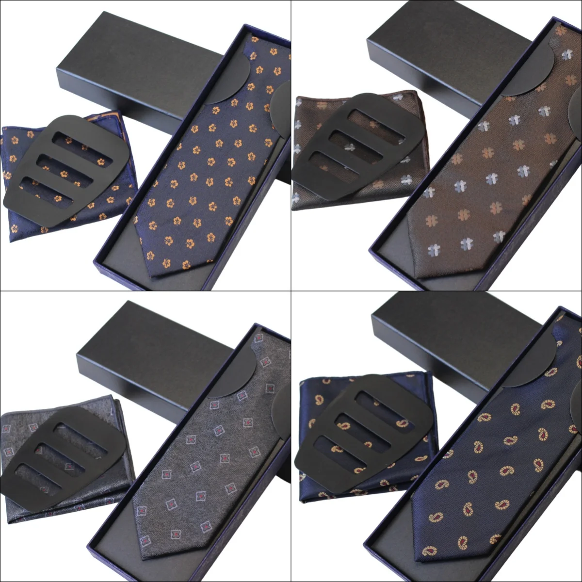 gravatas-masculinas-de-luxo-com-estampa-floral-verde-cinza-e-azul-conjunto-de-gravata-e-lenco-de-bolso-paisley-para-casamento-e-festa